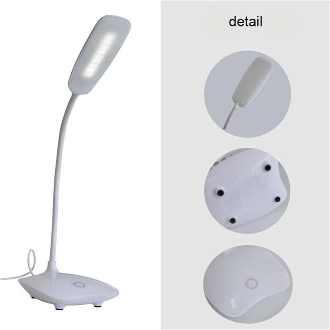 USB Lampe de Bureau à Pince, 3 Modes d’Éclairage &10 Niveaux de Luminosité  Lampe Bureau Led USB, Dimmable USB Clip Lampe de Chevet, Flexible à
