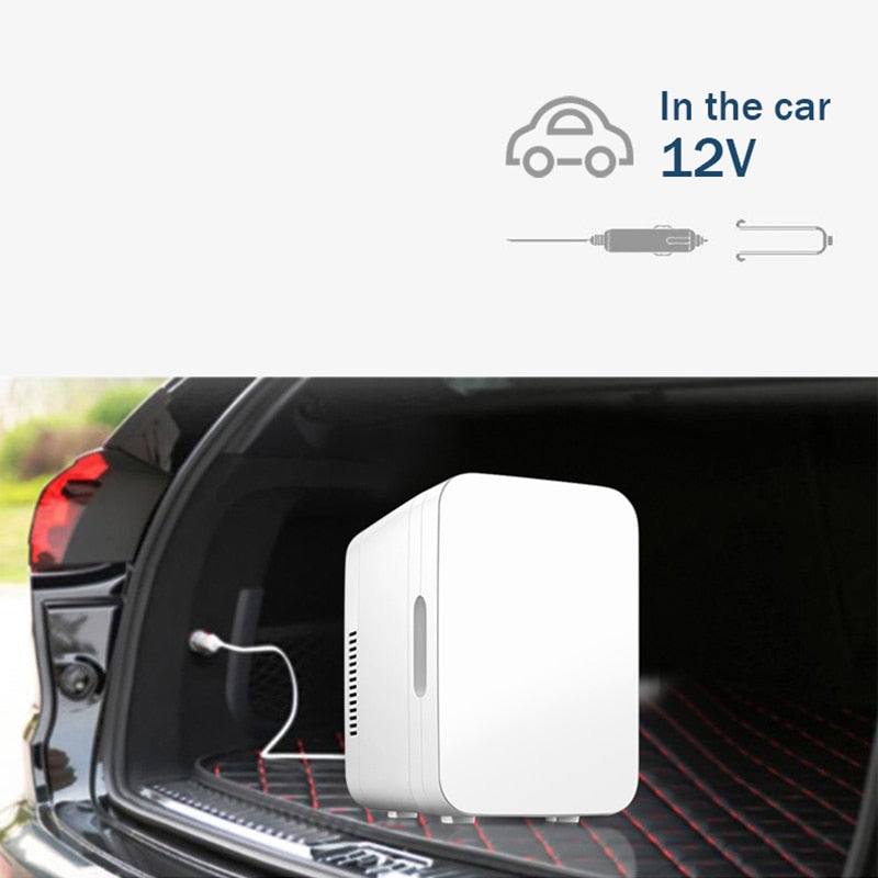 portable voiture mini frigo 5v chaleur et cool réfrigérateur usb led noir